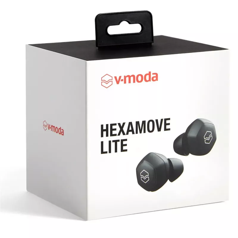 V-MODA Hexamove Lite True Wireless In-Ear Earbuds, Black