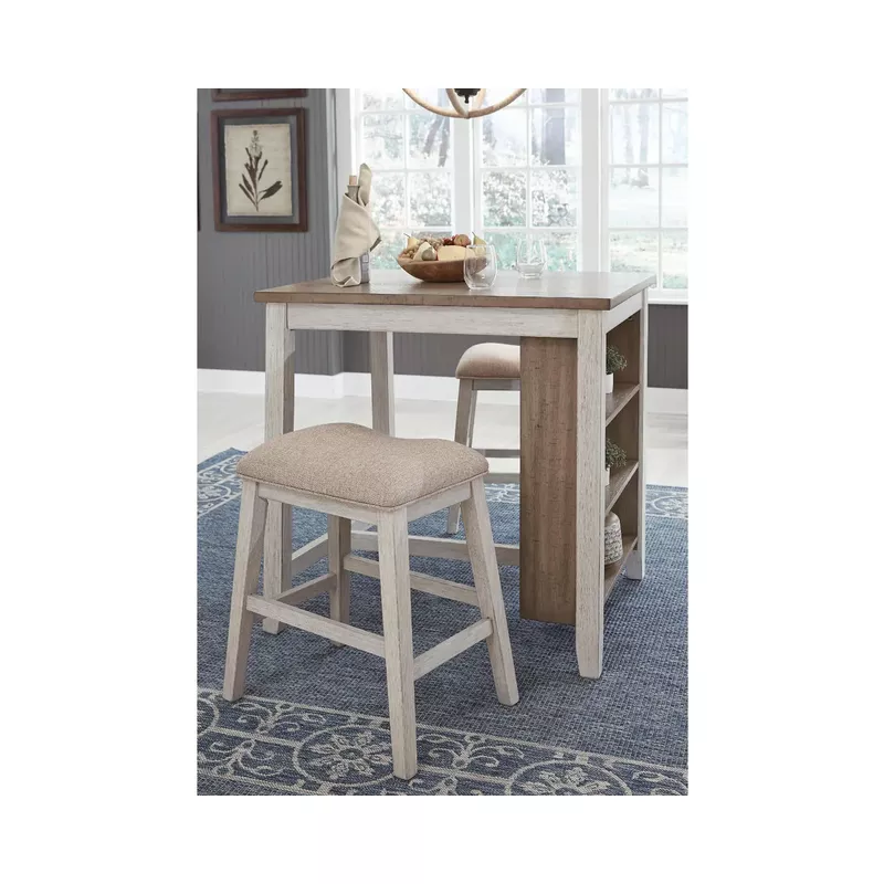 Skempton Counter Height Dining Table and Bar Stools Set of 3