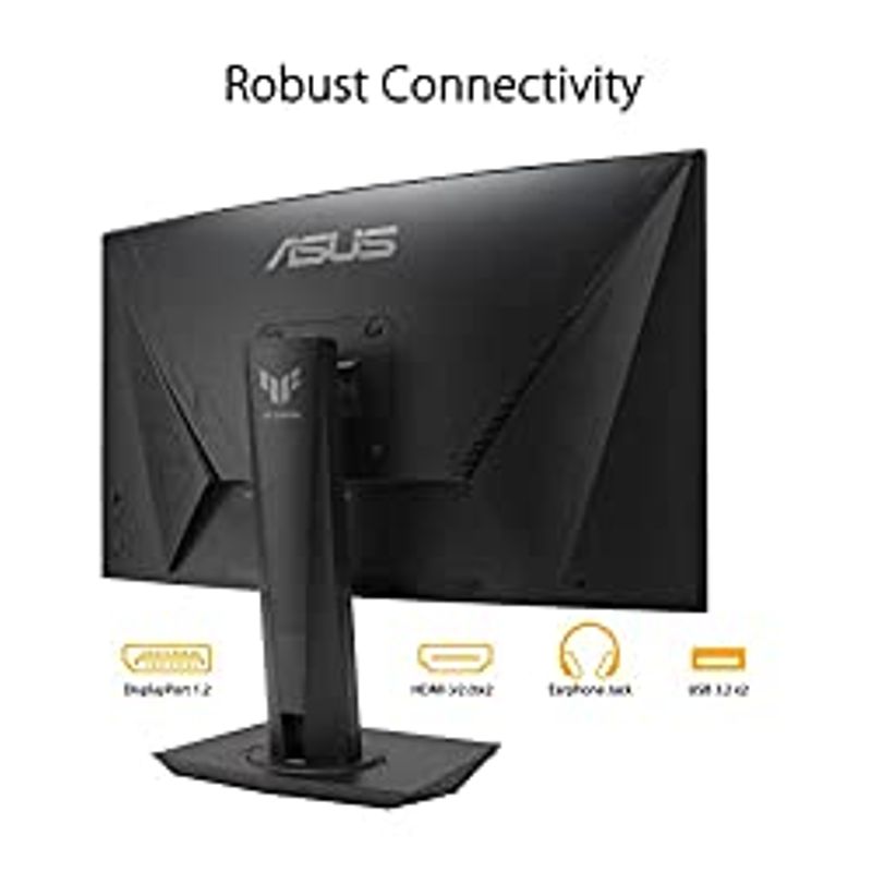ASUS 27 1080P TUF Gaming Curved HDR Monitor (VG27VQM) - Full HD, 240Hz, 1ms, Extreme Low Motion Blur, Adaptive-Sync, Freesync Premium,...