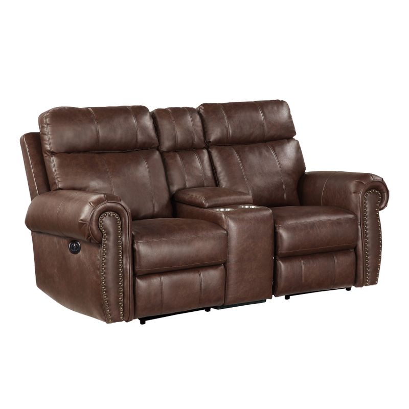 Chesky 2-Piece Power Reclining Living Room Sofa Set - Brown
