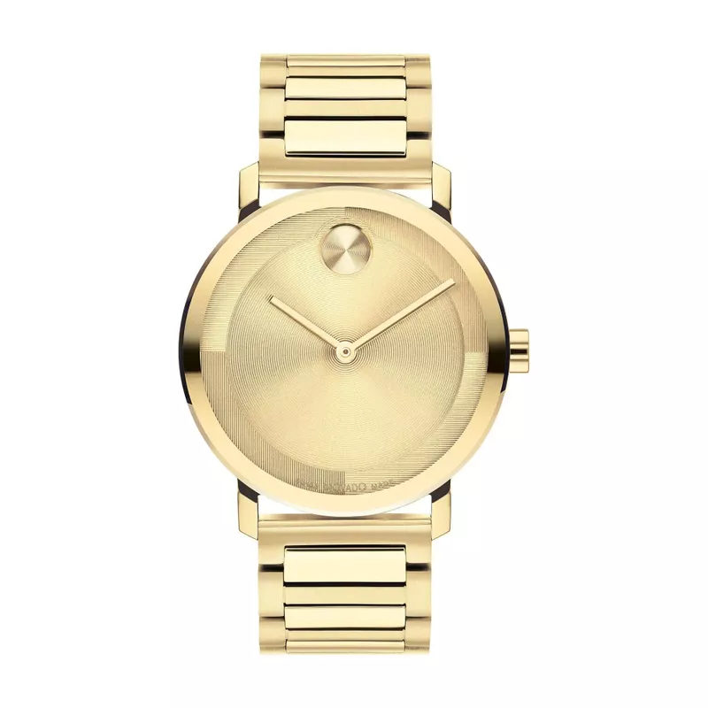 Movado - Men's Bold Evolution 2.0 Gold-Tone Stainless Steel Watch Gold Dial