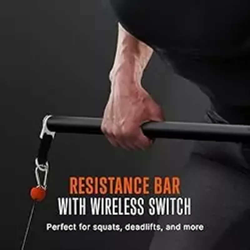 SQUATZ Apollo Board Mini: 150lb Resistance Smart Home Gym Cable Machine ,  Functional Trainer for Full Body Workouts ,  Digital Home Gym Equipment with Free App (Orange)