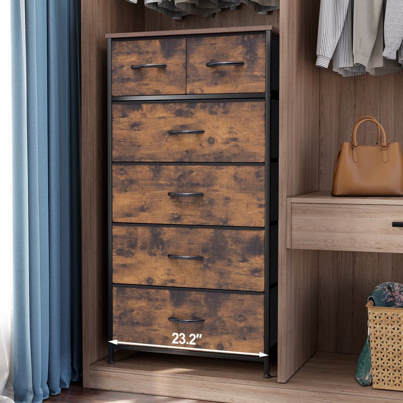 6-drawer Chest Vertical Dresser Storage Tower by Crestlive Products - Pink - 6-drawer