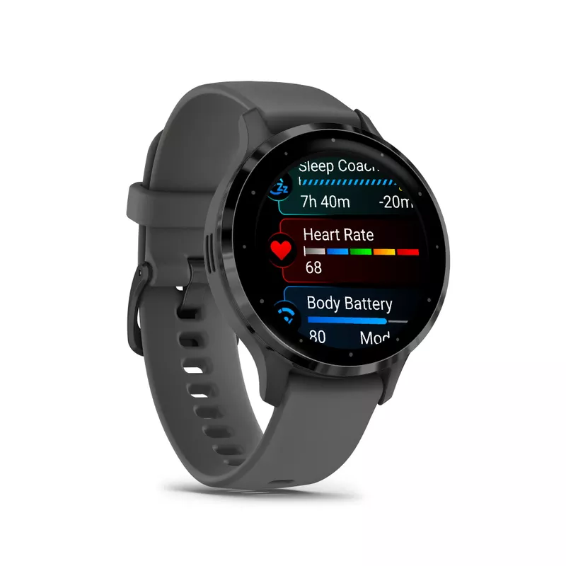 Garmin - Venu 3S 41mm Fitness & Health Smartwatch Pebble Gray/Slate