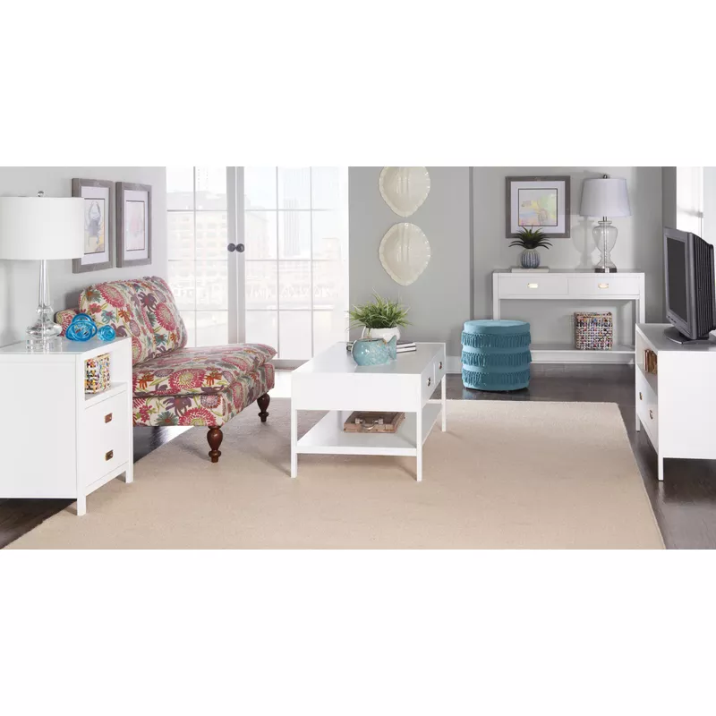 Pervis End Table White