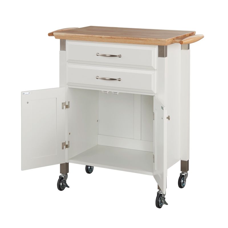 Copper Grove Holly Madison Kitchen Cart - White