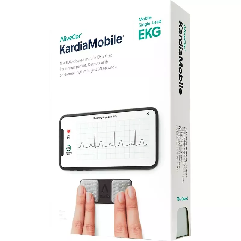 AliveCor - KardiaMobile Personal EKG Monitor - Black