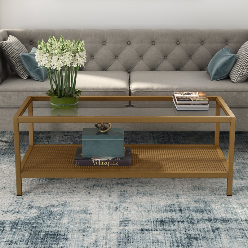 Carbon Loft Gugliemi Brass Coffee Table - Brass