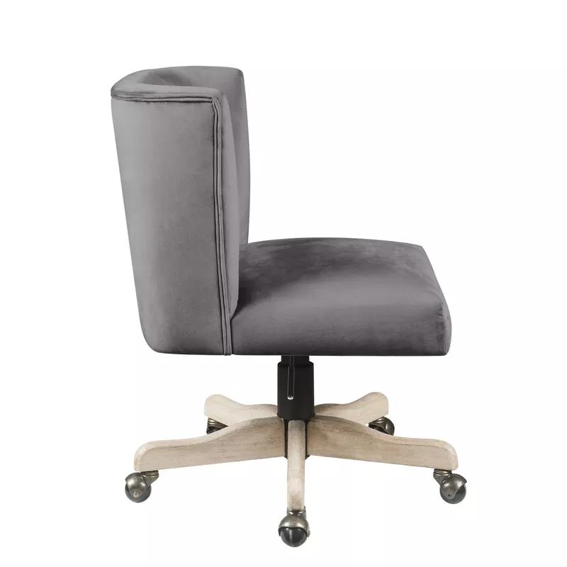 ACME Cliasca Office Chair, Gray Velvet