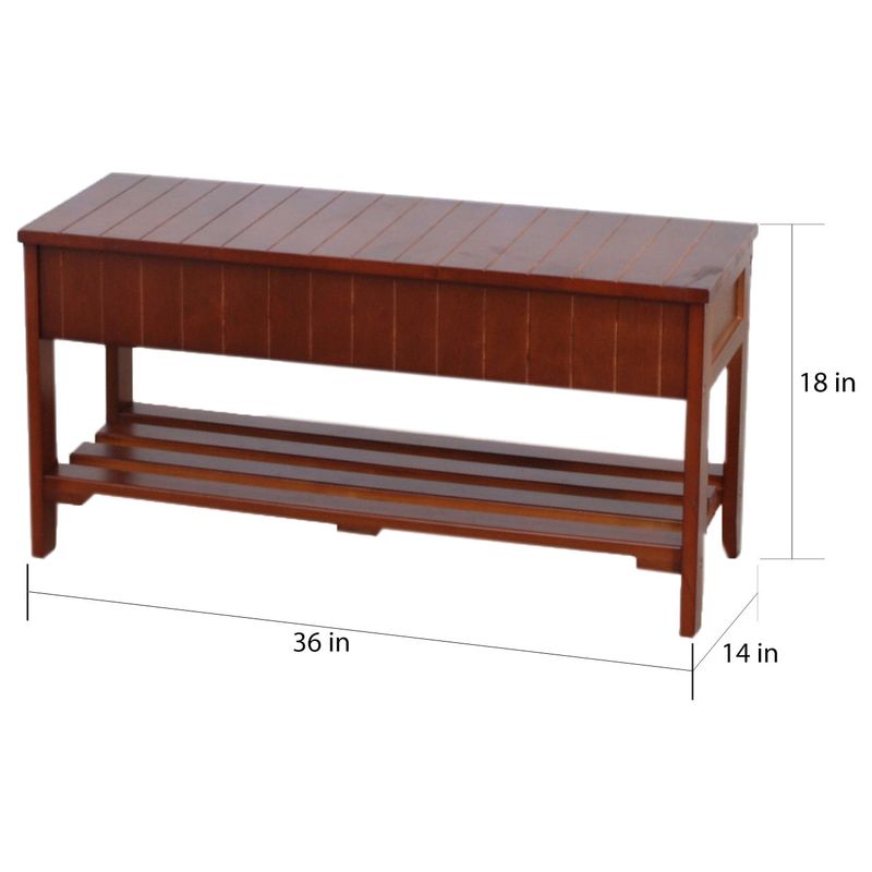 Rennes Solid Wood Shoe Bench With Storage - White