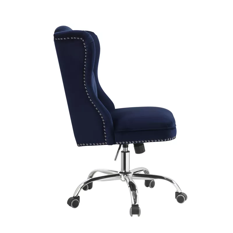 ACME Jamesia Office Chair, Midnight Blue Velvet