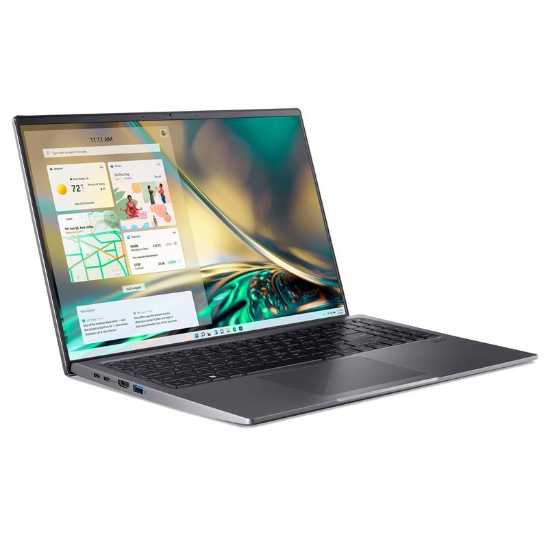 Acer Swift X SFX16-52G-73U6 16" WUXGA Notebook Computer, i7-1260P 2.1GHz, 16GB RAM, 512GB SSD, Windows 11 Home, Steel Gray
