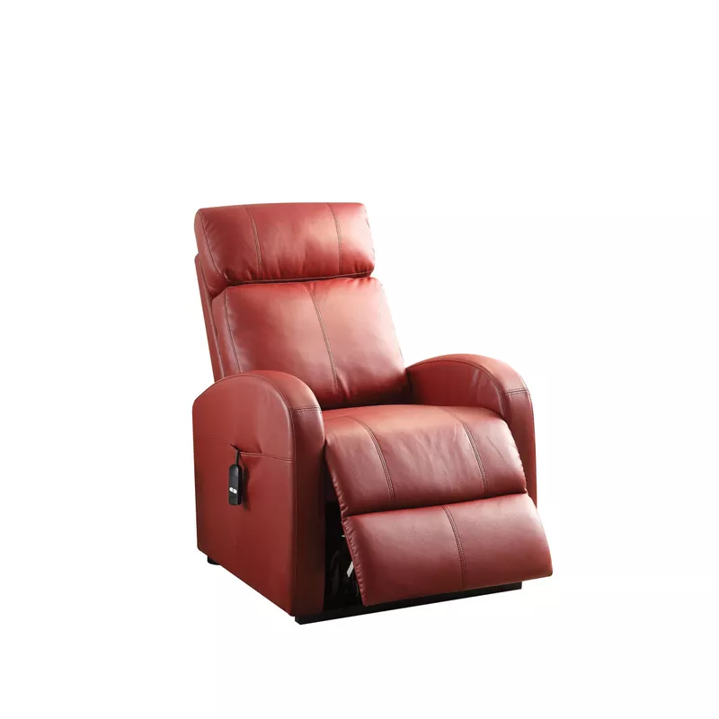 ACME Ricardo Power Motion Recliner w/Lift, Red Synthetic Leather