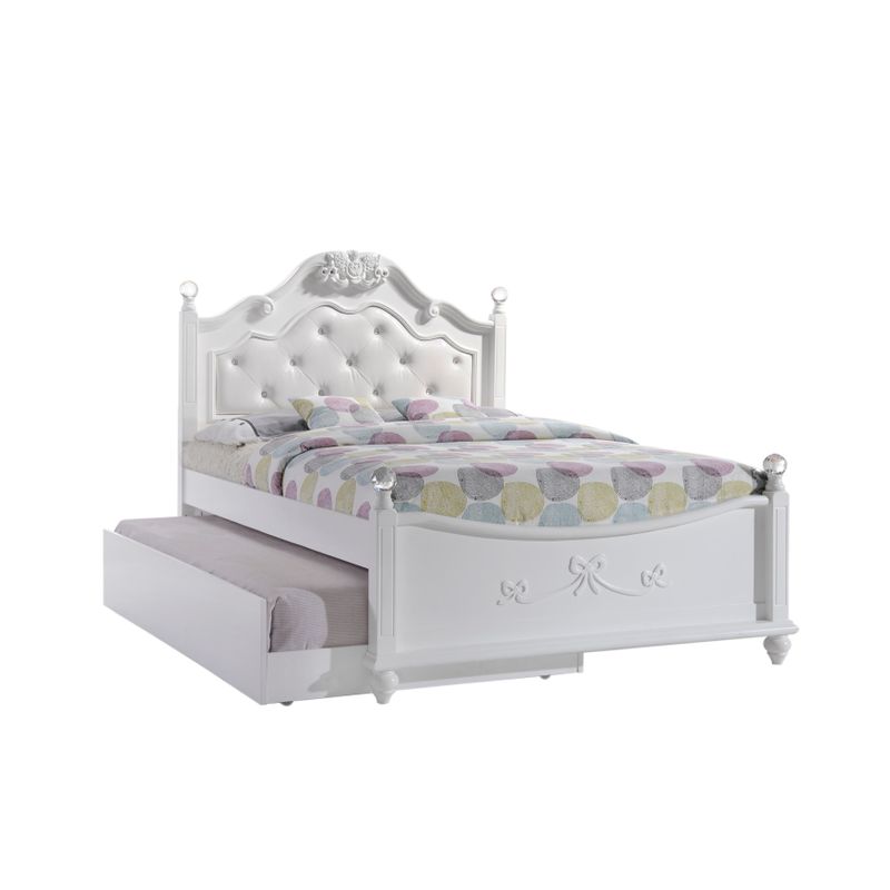 Picket House Furnishings Annie Full Platform 3-piece Bedroom Set with Stora - Full White
