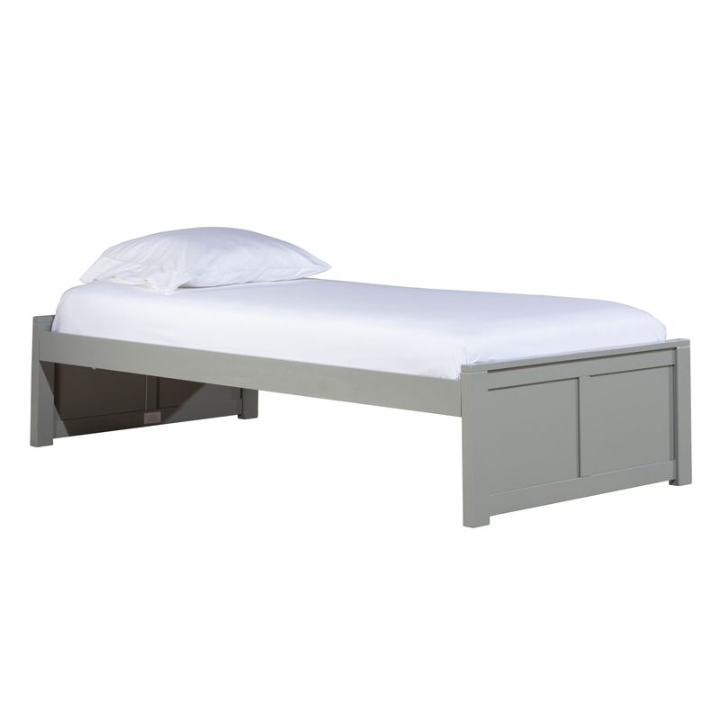 Pulse Twin Platform Bed, Gray - Storage Bed/Platform Bed
