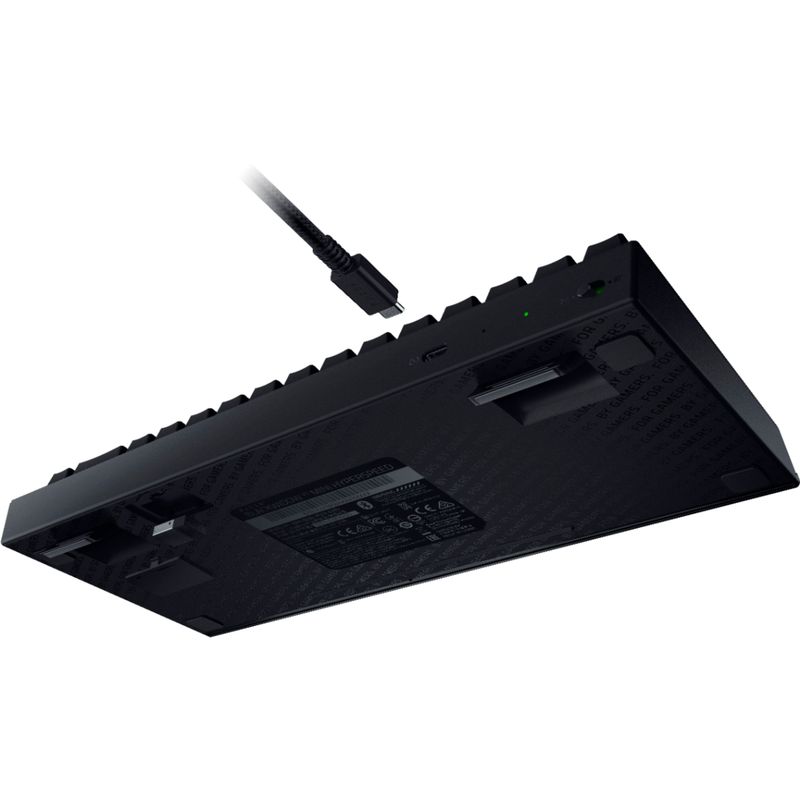 Alt View Zoom 14. Razer - BlackWidow V3 Mini Hyperspeed 65% Wireless Mechanical Linear Switch Gaming Keyboard with Chroma RGB Backlighting -