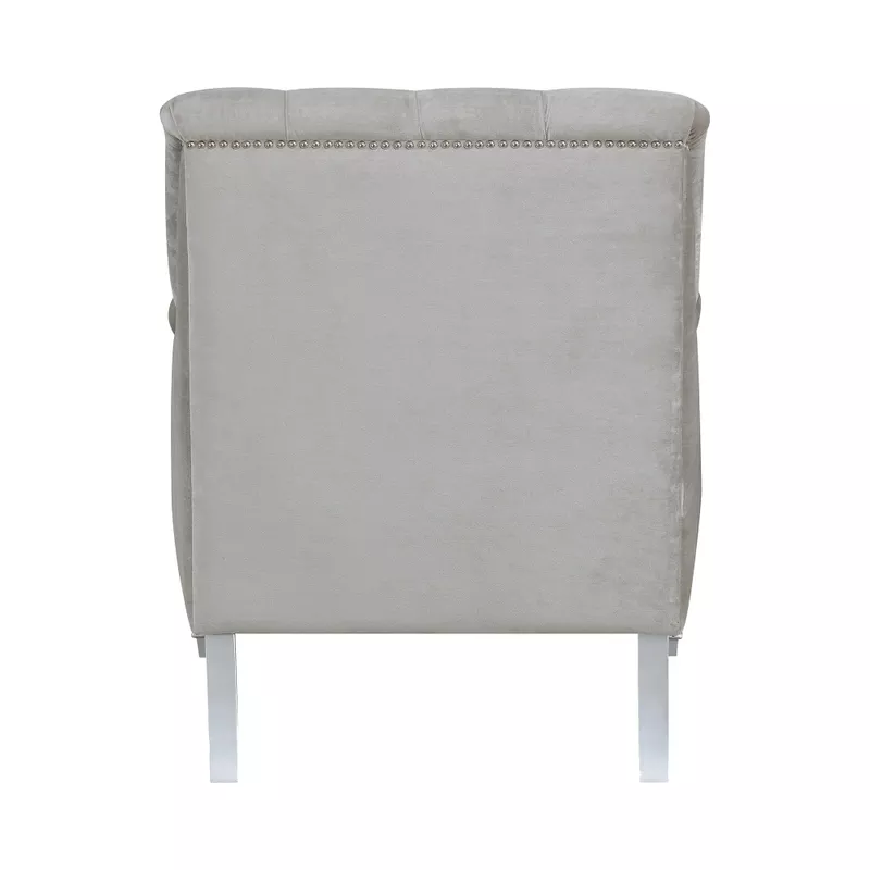 Avonlea Sloped Arm Tufted Chair Grey