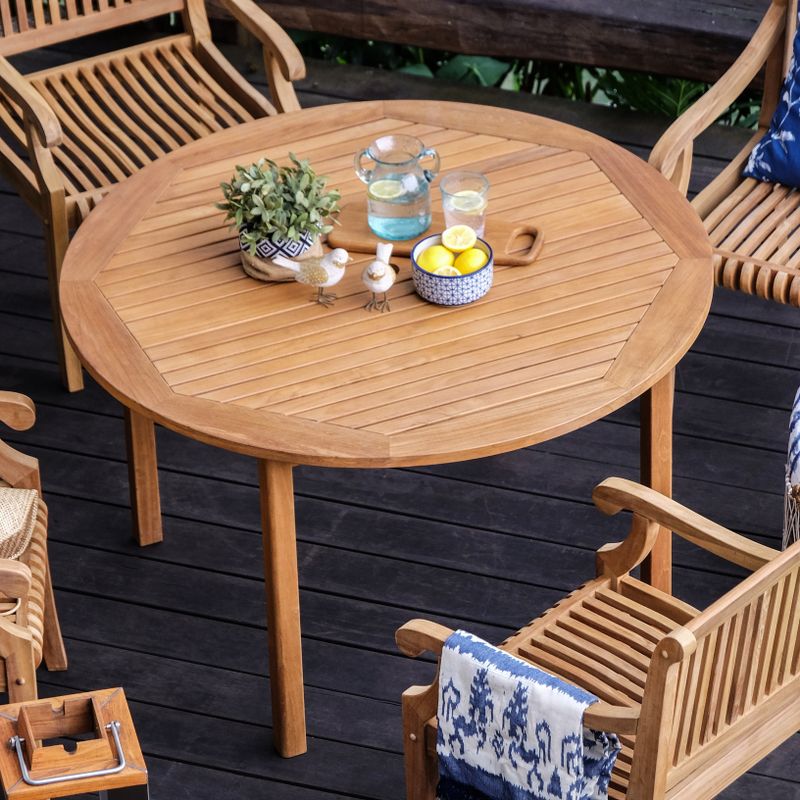 Cambridge Casual Chara Teak Wood Outdoor Dining Table - Natural Teak