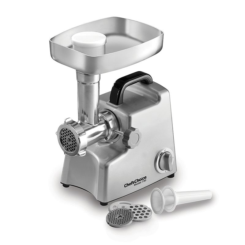 Front Zoom. Chef'sChoice - 720 Professional Commercial Food/Meat Grinder with Three-Way Control Switch for Grinding Stuffing & Reverse - Sil