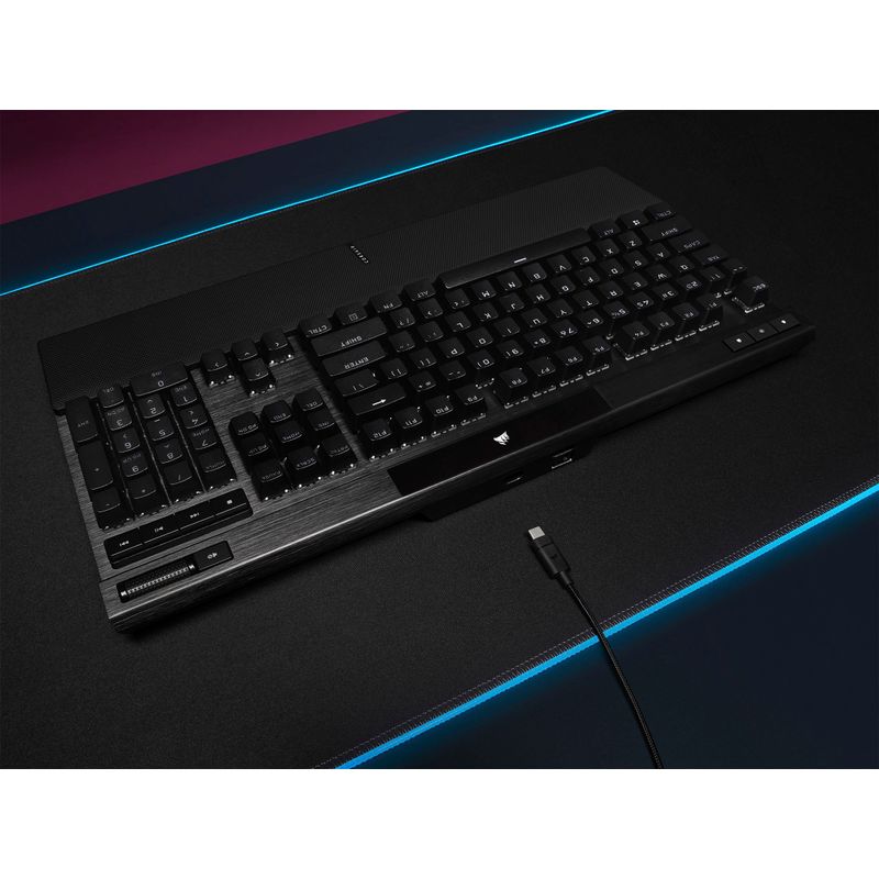 Alt View Zoom 20. CORSAIR - K70 RGB PRO Full-size Wired Mechanical Cherry MX Speed Linear Switch Gaming Keyboard with PBT Double-Shot Keycap