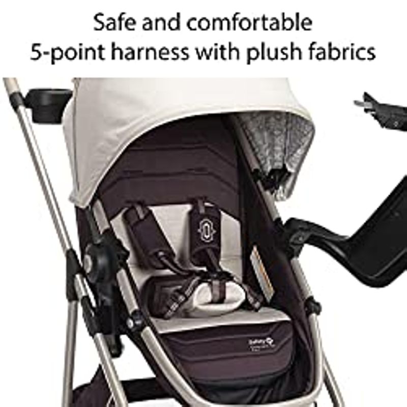 Safety 1st Deluxe Grow and Go Flex 8-in-1 Travel System, Weight Capacity from 435 lbs, Dunes Edge