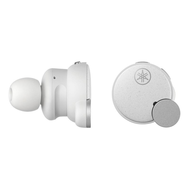 Yamaha TW-E7B True Wireless Active Noise Canceling Earbuds, White