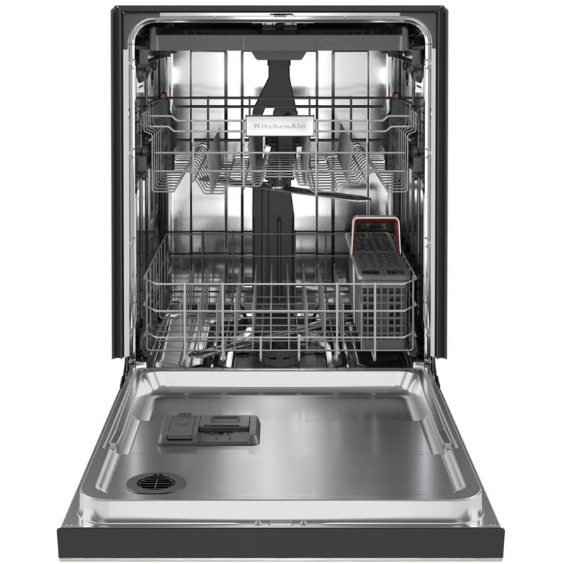 Alt View Zoom 1. KitchenAid - 24" Front Control Built-In Dishwasher with Stainless Steel Tub, PrintShield Finish, 3rd Rack, 39 dBA - Stainle