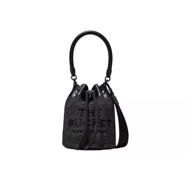 Marc Jacobs DTM Woven Bucket Bag (Black)