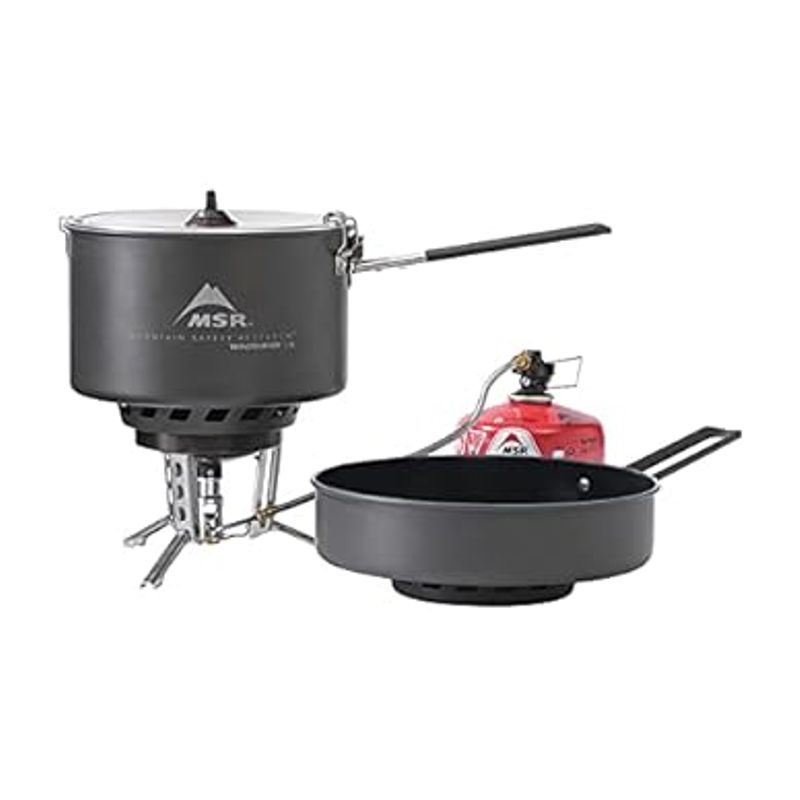 MSR WindBurner Combo Windproof Camping and Backpacking Stove and Cookware System 2.5L/1.5L