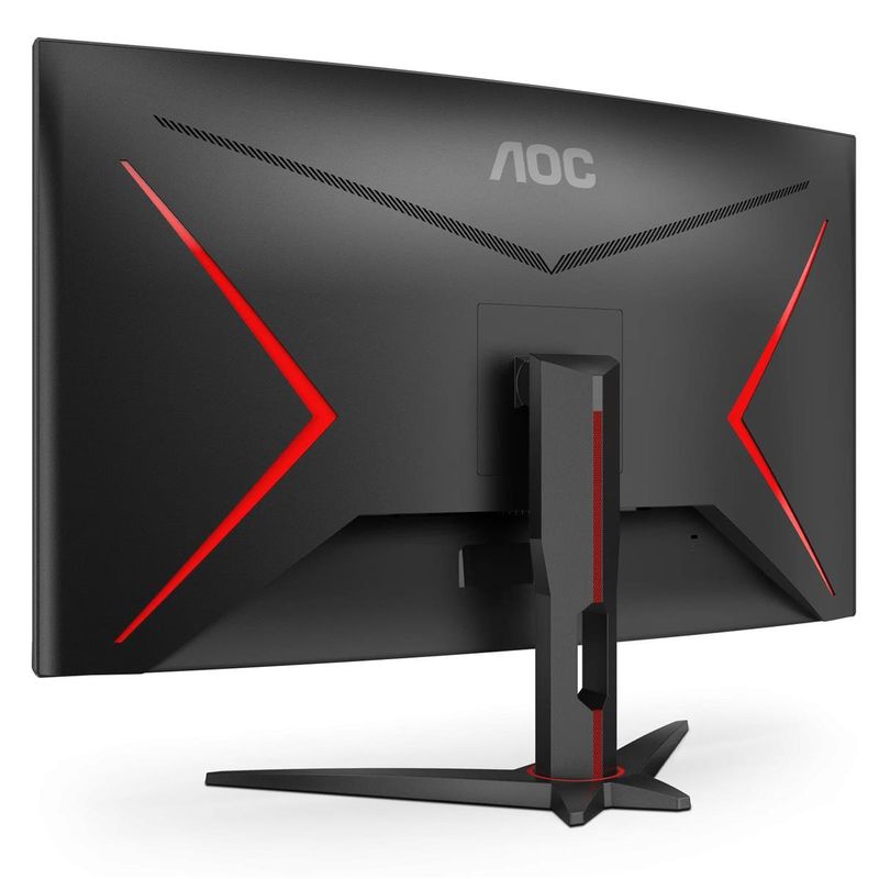 AOC C32G2E 31.5'' 16:9 Full HD 165Hz G Line Curved Gaming Monitor, Black & Red
