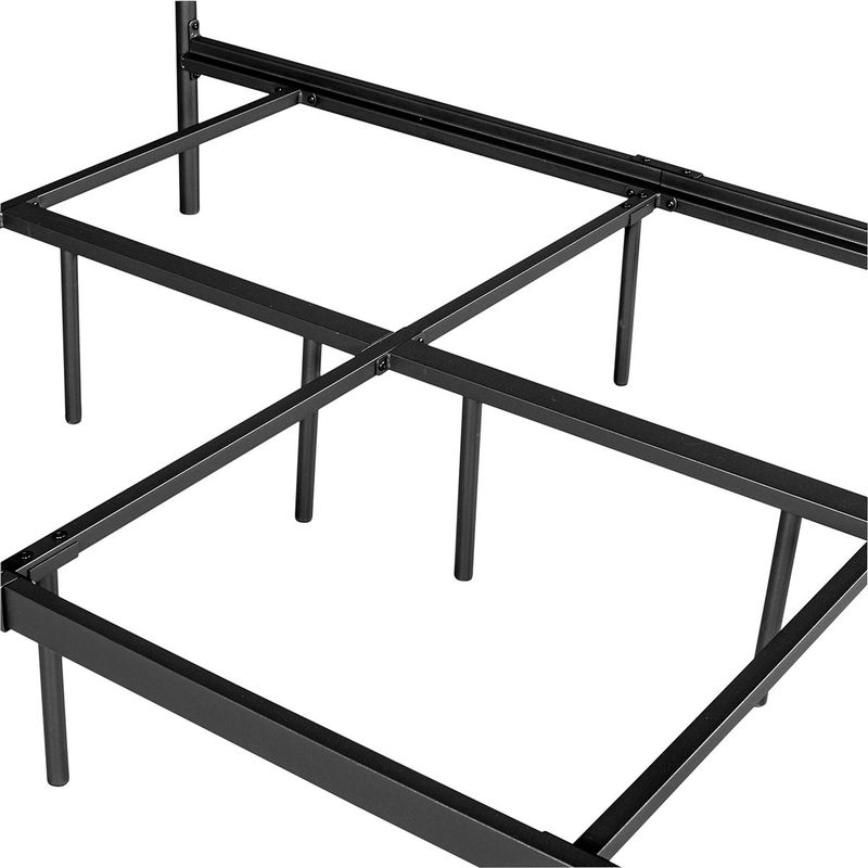 Furniture R Iron Metal Standard Bed Frame Industrial Style - White - Twin