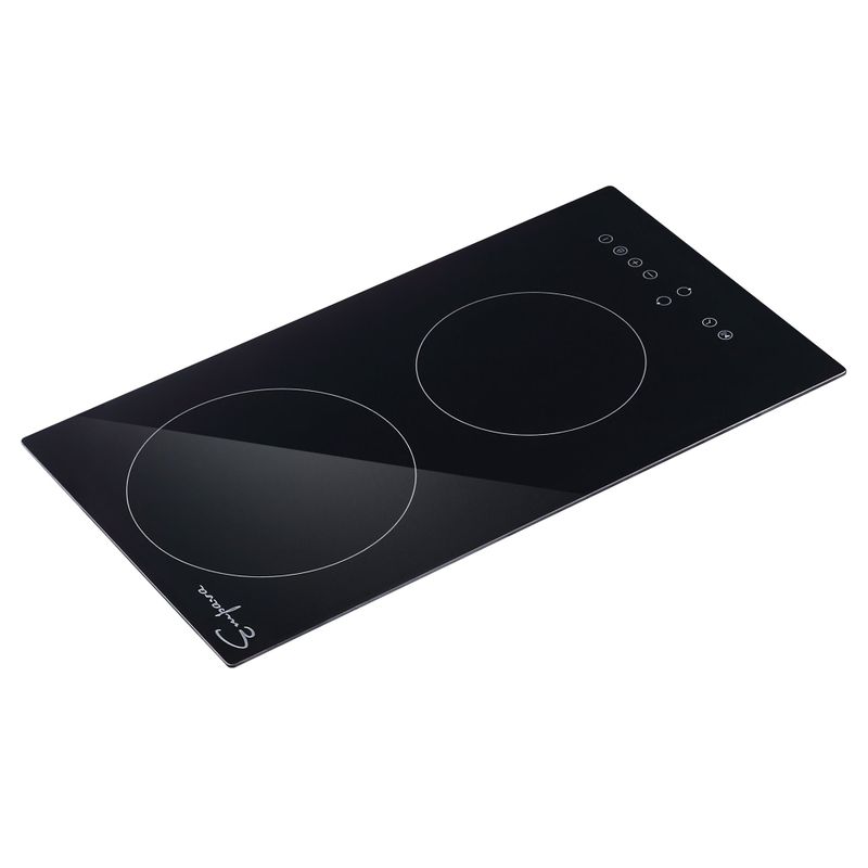 2 Piece Kitchen Appliances Packages Including 12" Radiant Electric Cooktop and 30" Under Cabinet Range Hood - Black