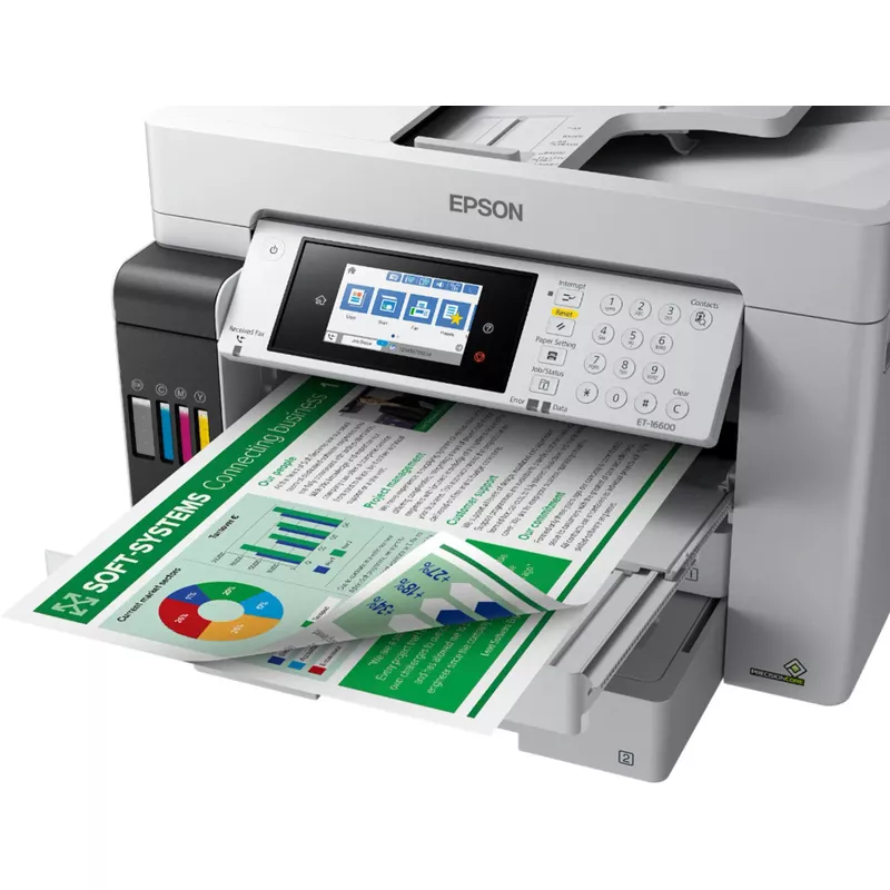 Epson - EcoTank Pro ET-16600 Wireless All-In-One Inkjet Printer - White
