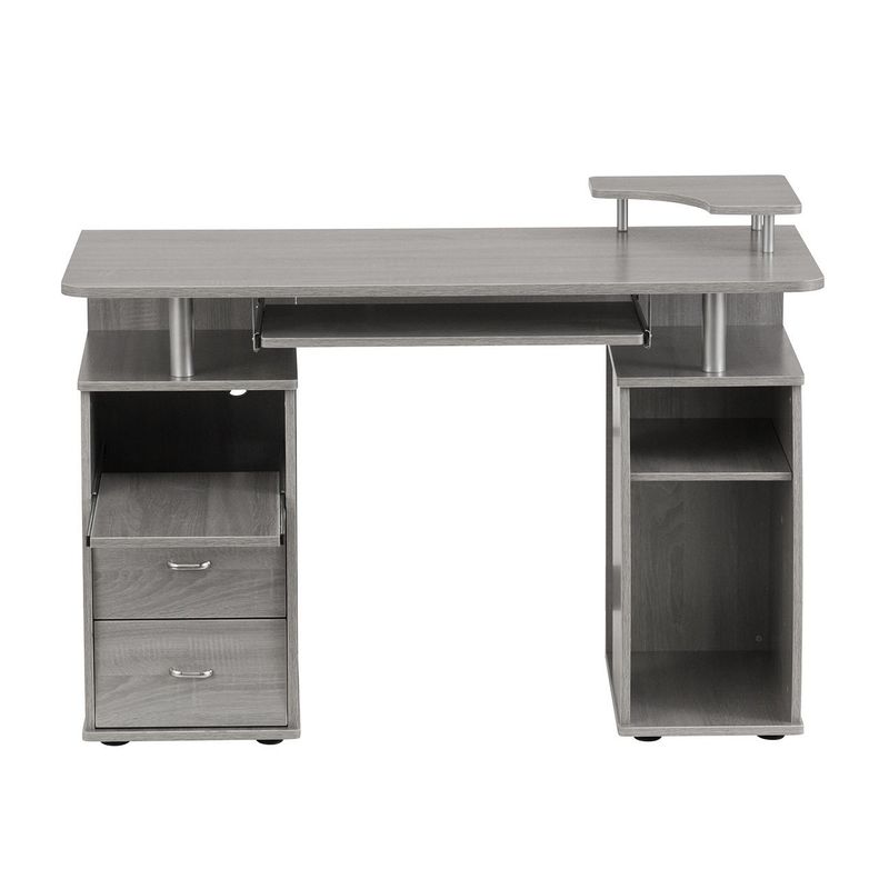 Modern Designs Executive Style Workstation Computer Desk - Grey