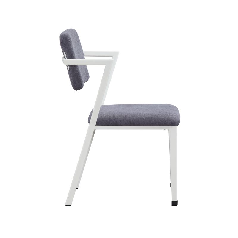 ACME Cargo Chair in Gray Fabric & White