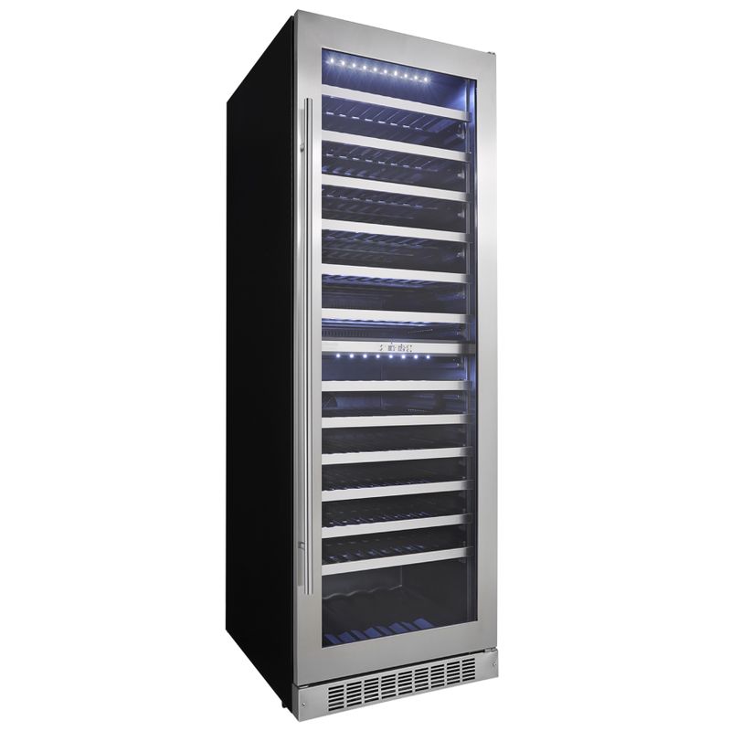 Danby Silhouette Professional Series 24-inch Stainless Steel Integrated Wine Cooler - Bordeaux 15" Wine Cooler 129 Bottle
