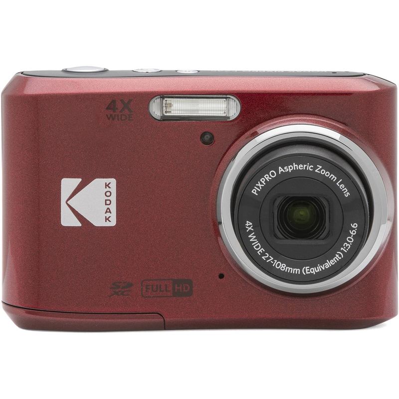 KODAK PIXPRO FZ45 Friendly Zoom Digital Camera, Red