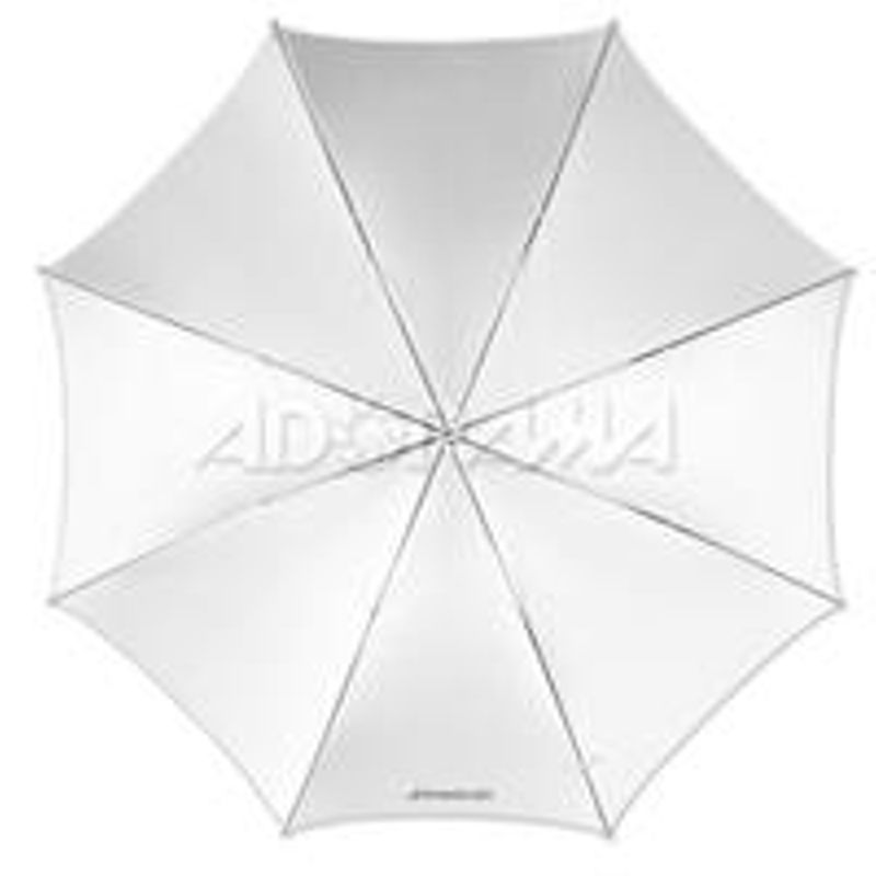 Westcott 43" Optical White Satin Collapsible Umbrella