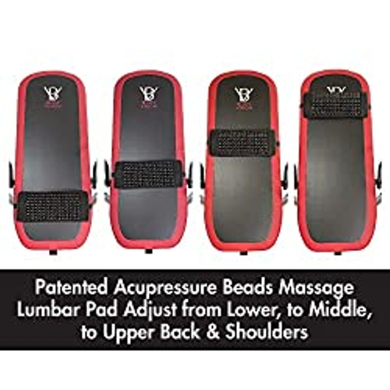 Body Vision - XL 3.65 - Xtra Long, Xtra Wide Inversion Table with Patented Acupressure Back Massage Lumbar Pad, Patented Ankle Safety &...