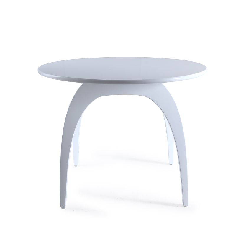 Haven Home Beckett White Oval Table by Hives & Honey - Crisp & Glossy White