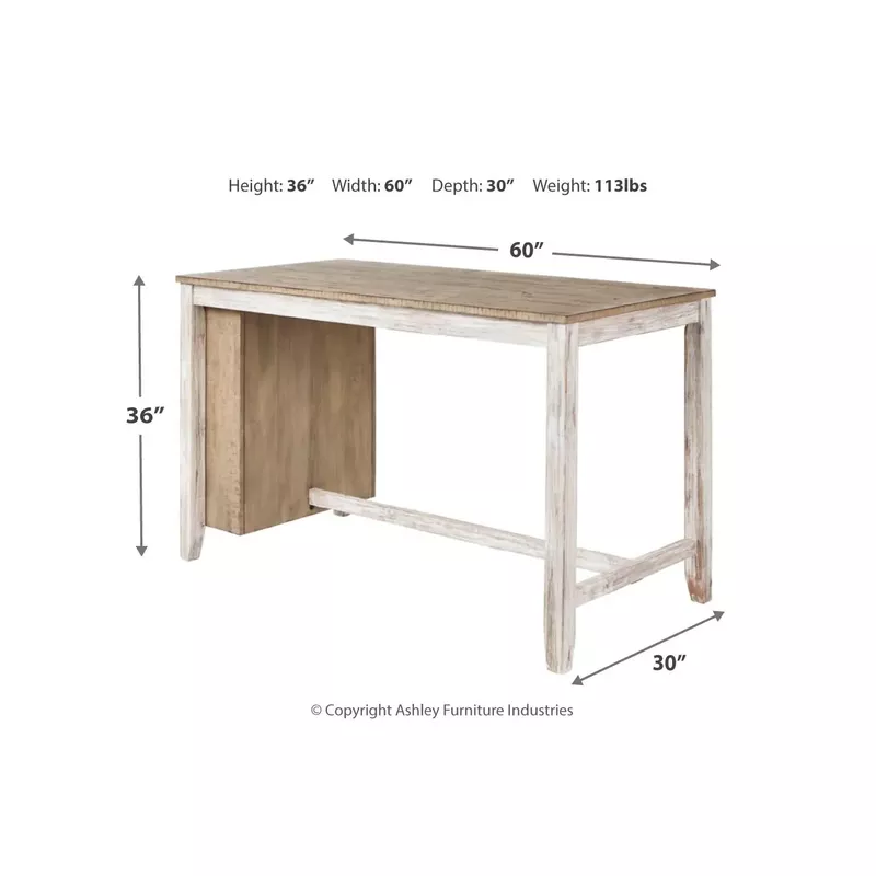 Skempton Rectangular Counter Table w/Storage