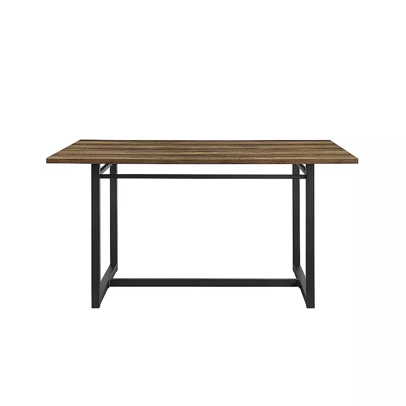 Walker Edison - Industrial Dining Table - Rustic Oak