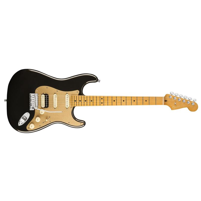 Fender American Ultra Stratocaster HSS 6-String Electric Guitar, 22 Frets, Maple Fingerboard, Texas Tea