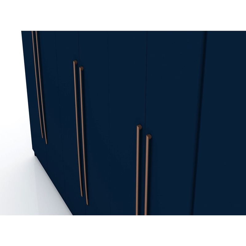 Gramercy Modern Freestanding Wardrobe Armoire Closet - Tatiana Midnight Blue