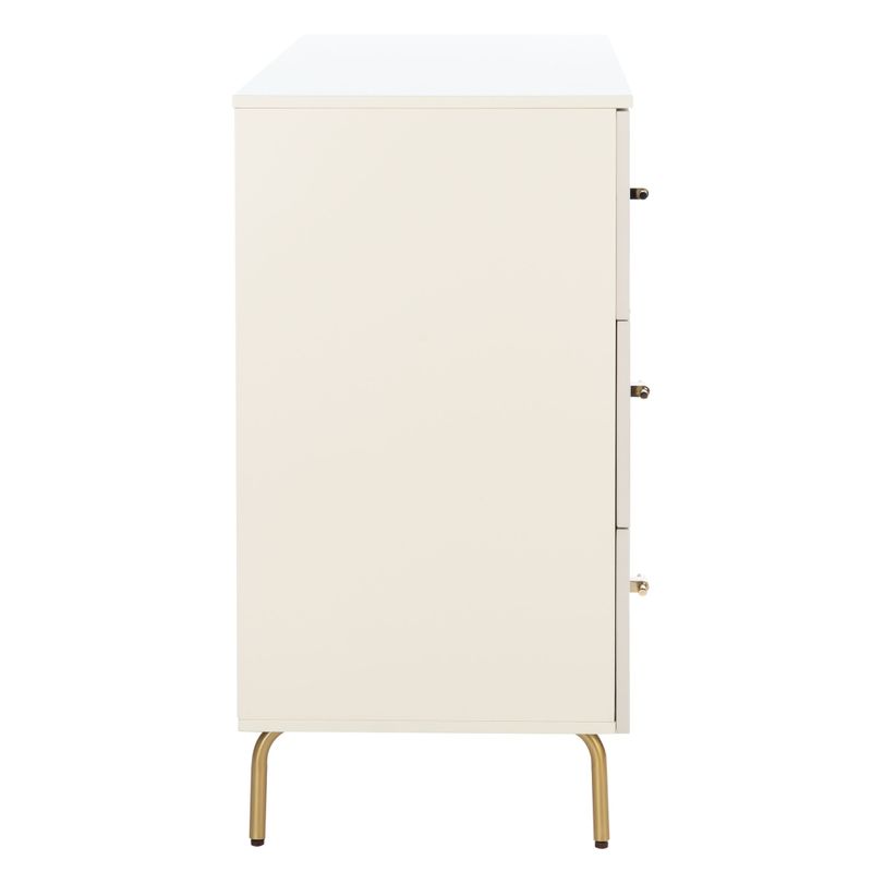 SAFAVIEH Genevieve 3-Drawer Storage Bedroom Dresser - Cream/White