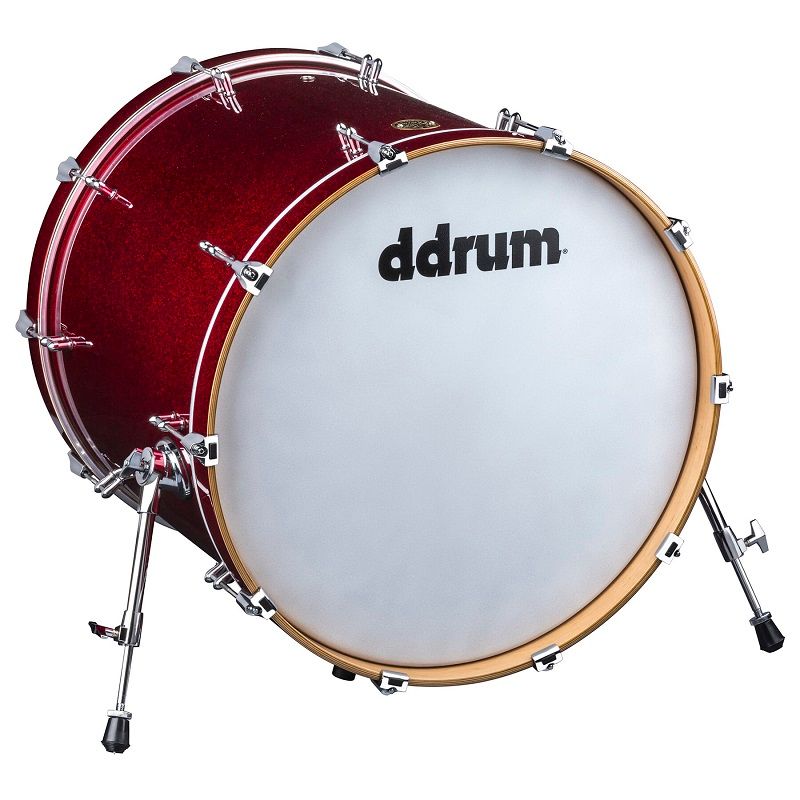 ddrum Dios Maple 20x20 Bass Drum. Red Sparkle