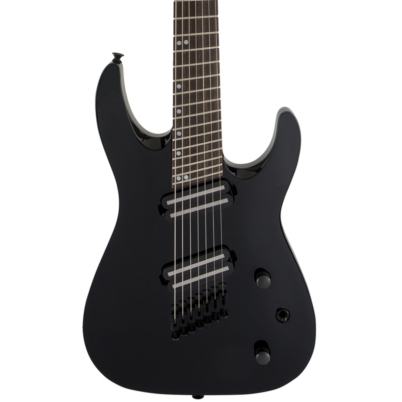 Jackson X Series Dinky Arch Top DKAF7 MS Electric Guitar. Laurel FB, Multi-Scale, Gloss Black