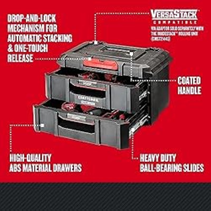 CRAFTSMAN TRADESTACK Tool Box, Tool Organizer, Drawer Unit (CMST21404)