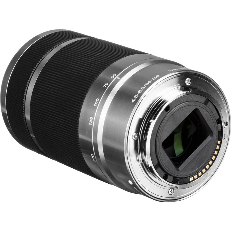 Sony E 55-210mm f/4.5-6.3 OSS E-Mount Lens, Silver/Black