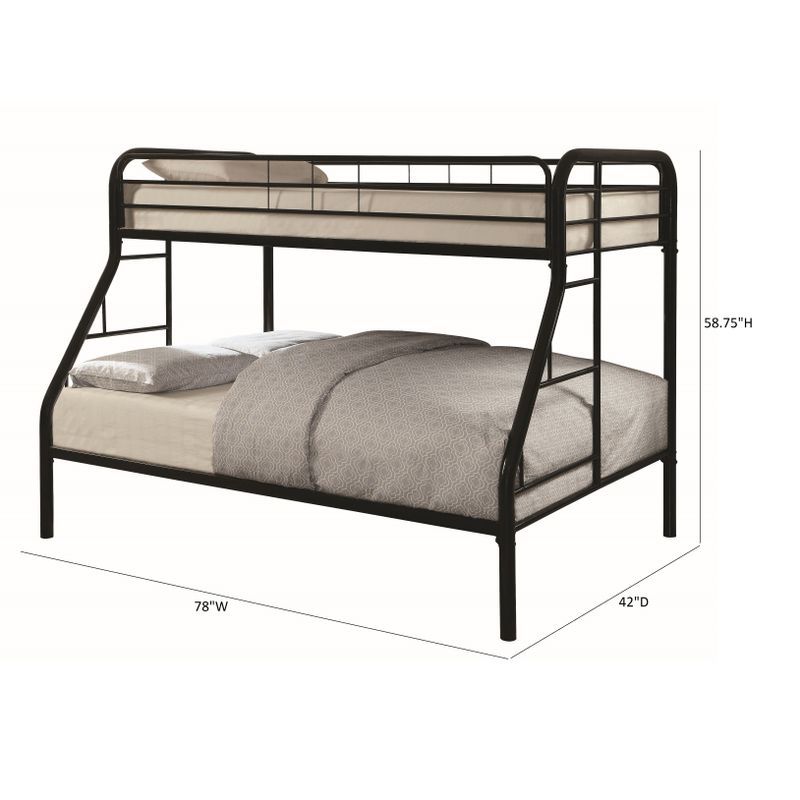 Morgan Twin-over-full Bunk Bed - Silver